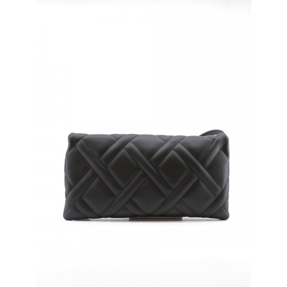 WOMEN BAG CALVIN KLEIN CK QUILT CLUTCH MD K60K608447-BAX BLACK SYNTHETIC
