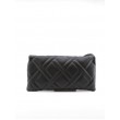 WOMEN BAG CALVIN KLEIN CK QUILT CLUTCH MD K60K608447-BAX BLACK SYNTHETIC