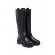 WOMEN BOOT PEPE JEANS BETTLE RAIN PLS50432-999 BLACK SYNTHETIC