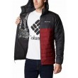 MEN\'S JACKET COLUMBIA POWDER LITE HOODED JACKET WO1151-667 RED-GRAY FABRIC