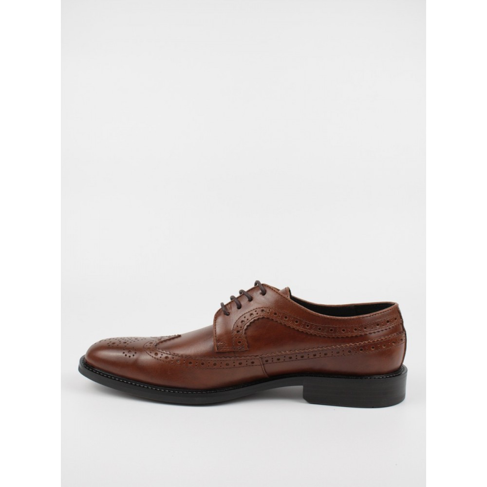 MEN BROGUE SOFTIES 8062-1240 BROWN LEATHER