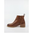 WOMEN SNEAKER ΒΟΟΤ CLARKS COLOGNE ZIP 26161485 Brown LEATHER