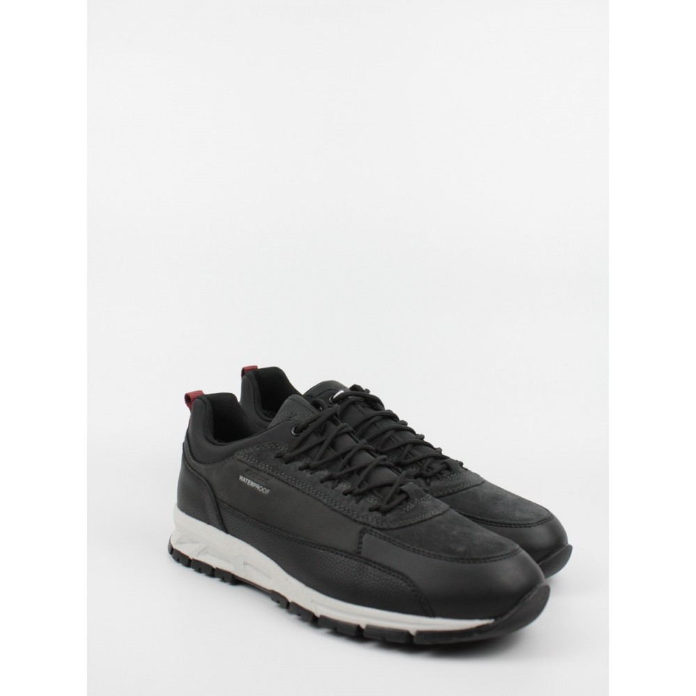 Ανδρικό Sneaker Geox Delray B WPF U16CQD Μαύρο Ανδρικό Sneaker Geox Delray B WPF U16CQD Μαύρο