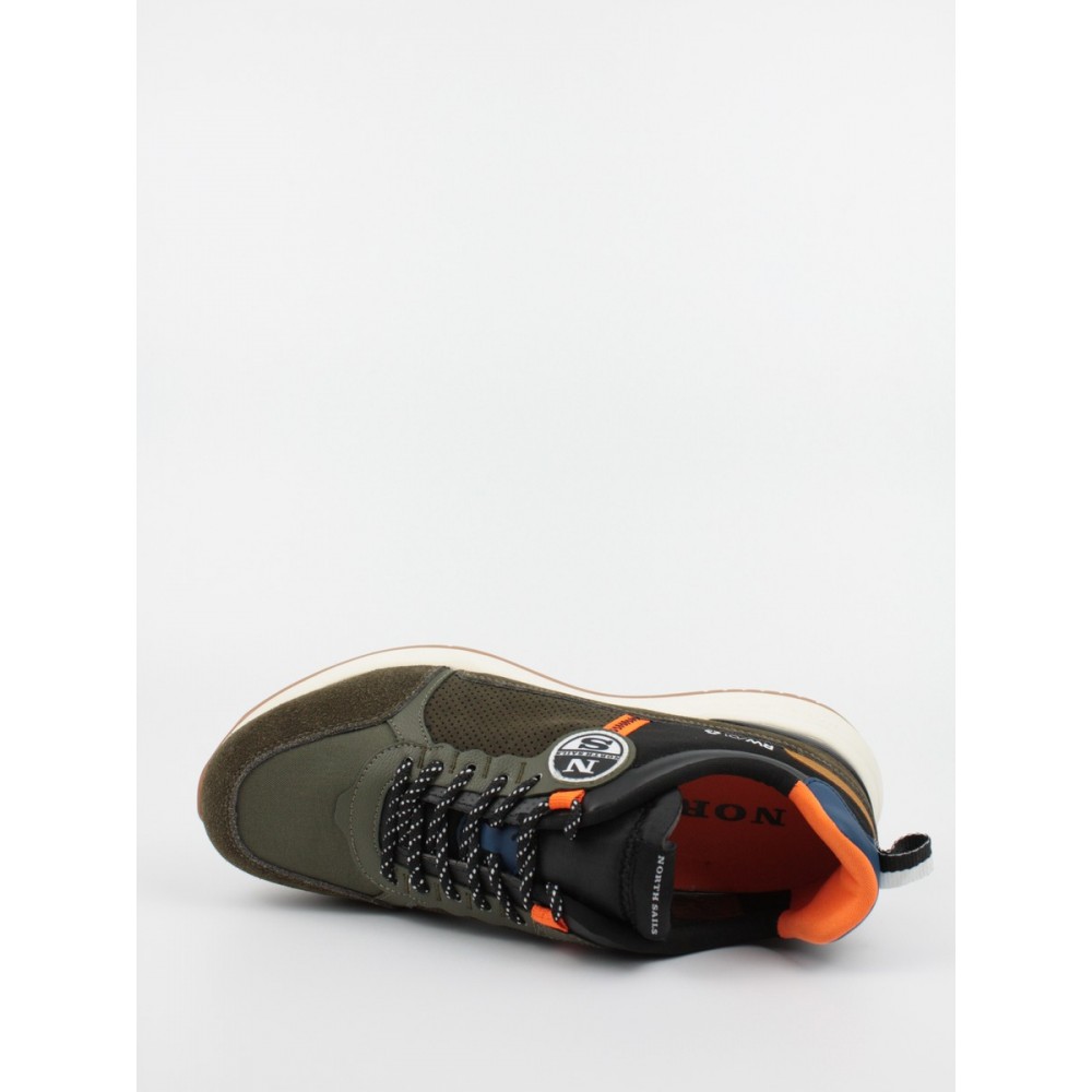 Ανδρικό Sneaker North Sails RW/01 Island 042 Χακί Υφασμα Δέρμα Ανδρικό Sneaker North Sails RW/01 Island 042 Χακί Υφασμα Δέρμα
