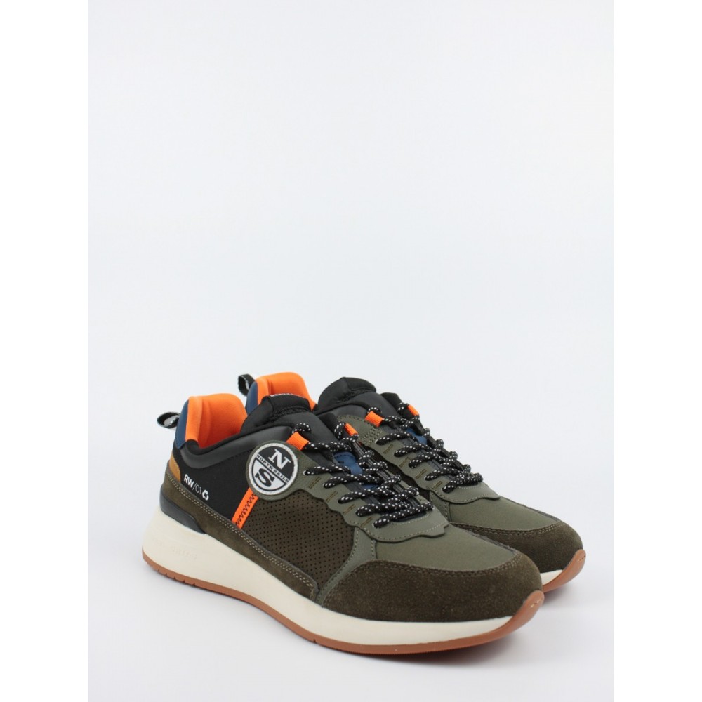 Ανδρικό Sneaker North Sails RW/01 Island 042 Χακί Υφασμα Δέρμα Ανδρικό Sneaker North Sails RW/01 Island 042 Χακί Υφασμα Δέρμα