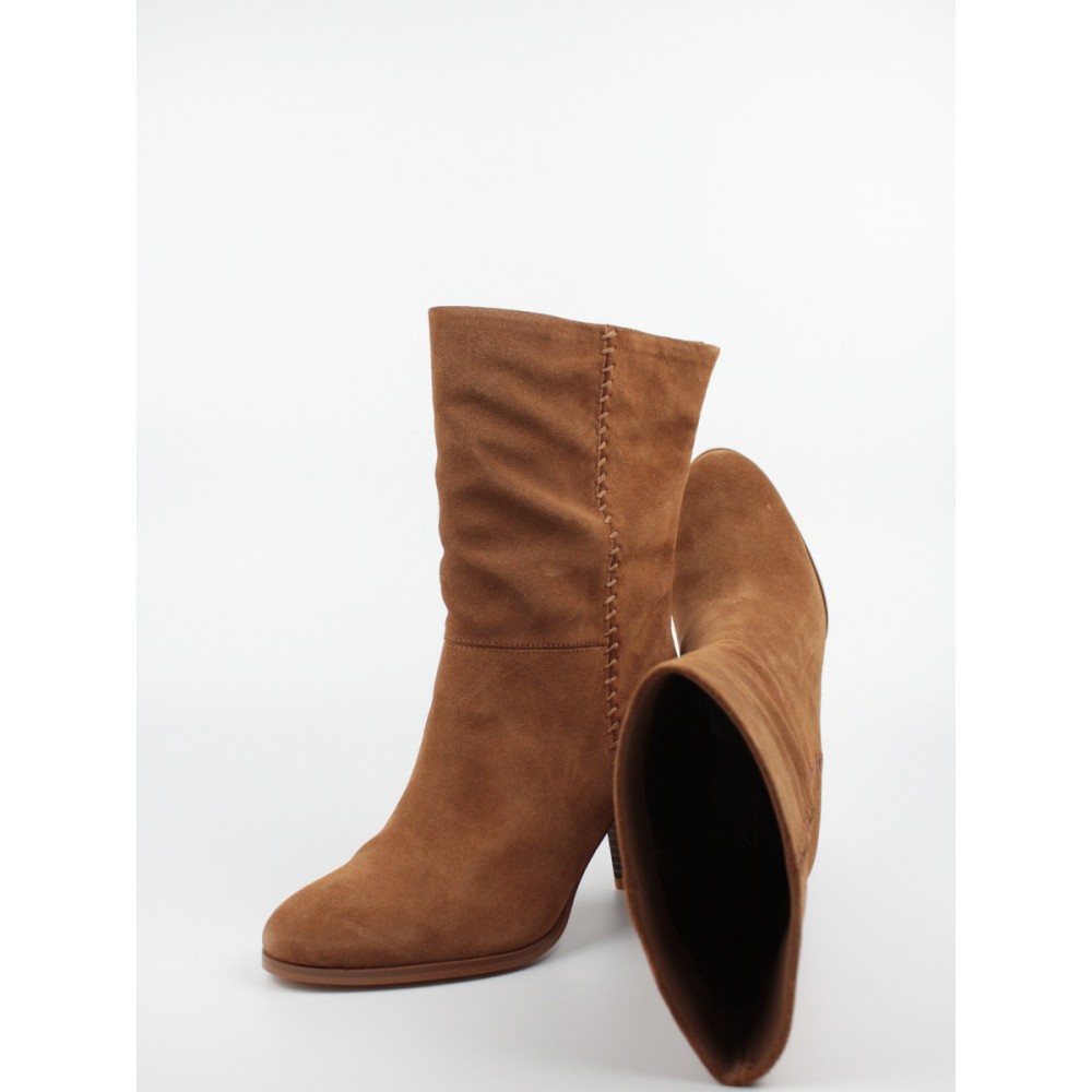 Women boot 3/4 Clarks Karamo Mid 26161555 Brown Suede