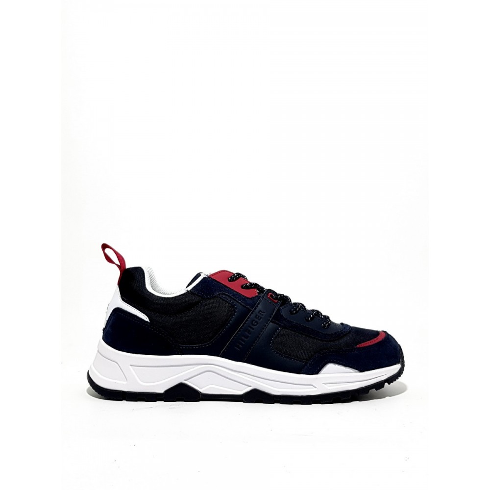 Ανδρικό Sneaker Tommy Hilfiger FM0FM02389-020 Μπλε Δέρμα