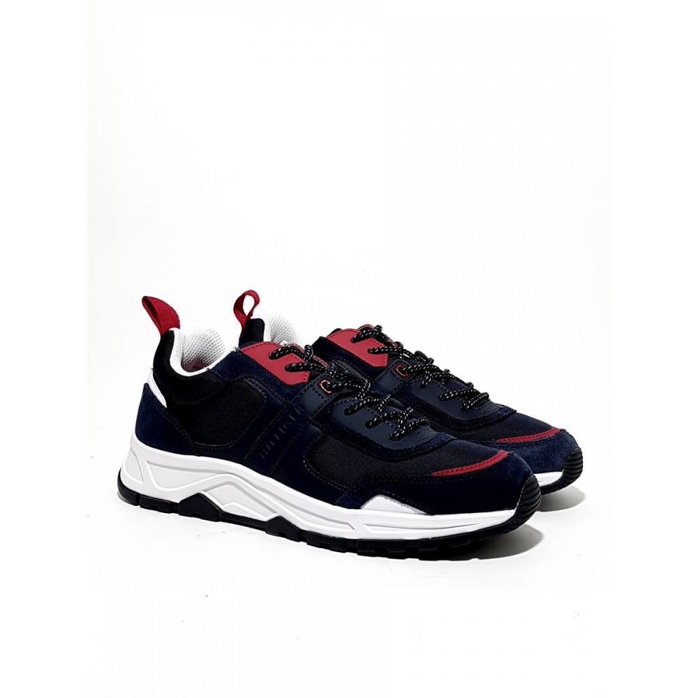 Ανδρικό Sneaker Tommy Hilfiger FM0FM02389-020 Μπλε Δέρμα