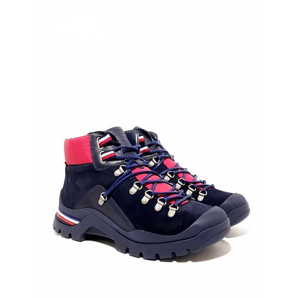 Ανδρικό Μποτάκι Tommy Hilfiger Corporate Outdoor boot FM0FM02414-403 Μπλε Καστόρ