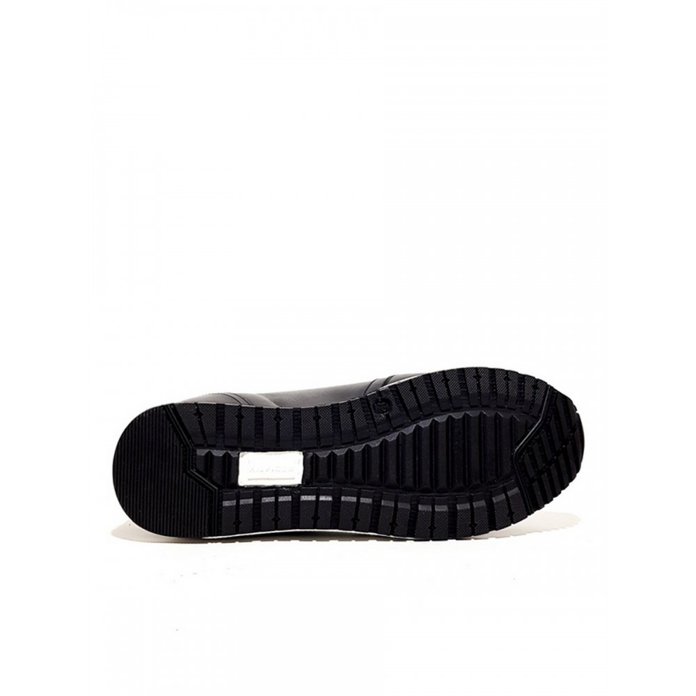 Ανδρικό Sneaker Tommy Hilfiger Premium Leather FM0FM02550-BDS Μαύρο Δέρμα