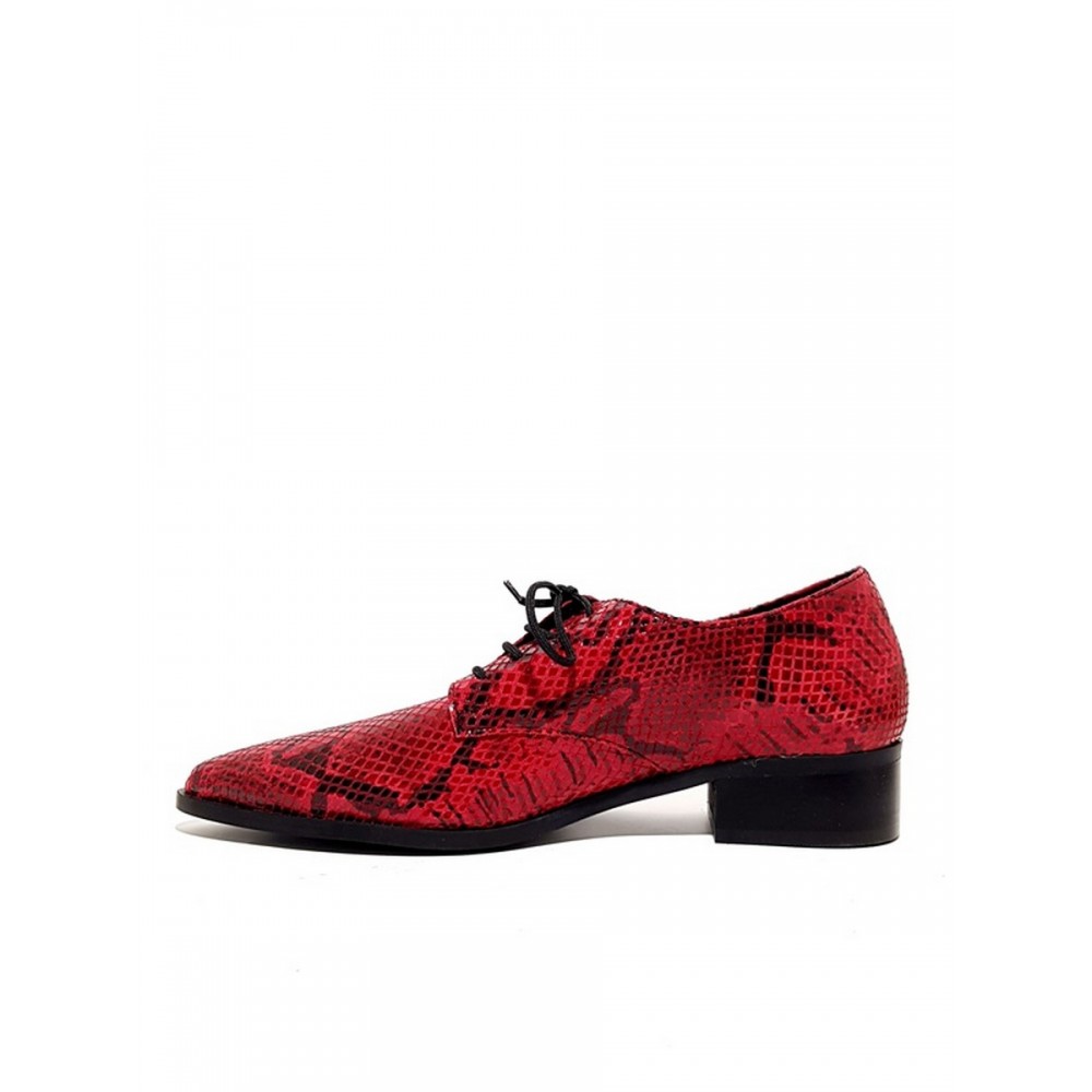 Women Oxford Wall Street 156-19736 Red Snake