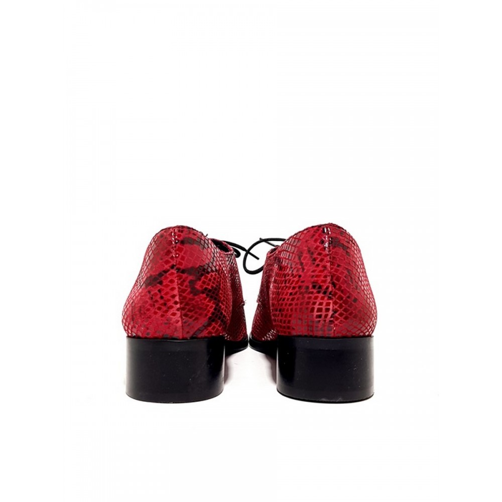 Women Oxford Wall Street 156-19736 Red Snake Women Oxford Wall Street 156-19736 Red Snake