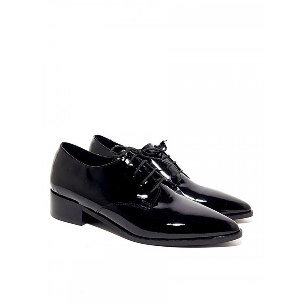 Women's Oxford Wall Wall 156-19734 Black Patent Leather