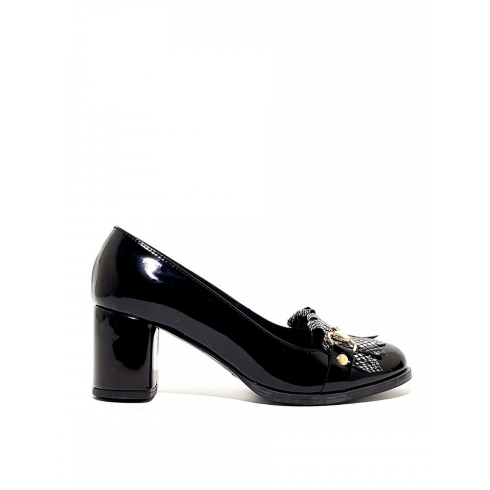 Women's Wall Street Heel 156-19742 Black Patent Leather
