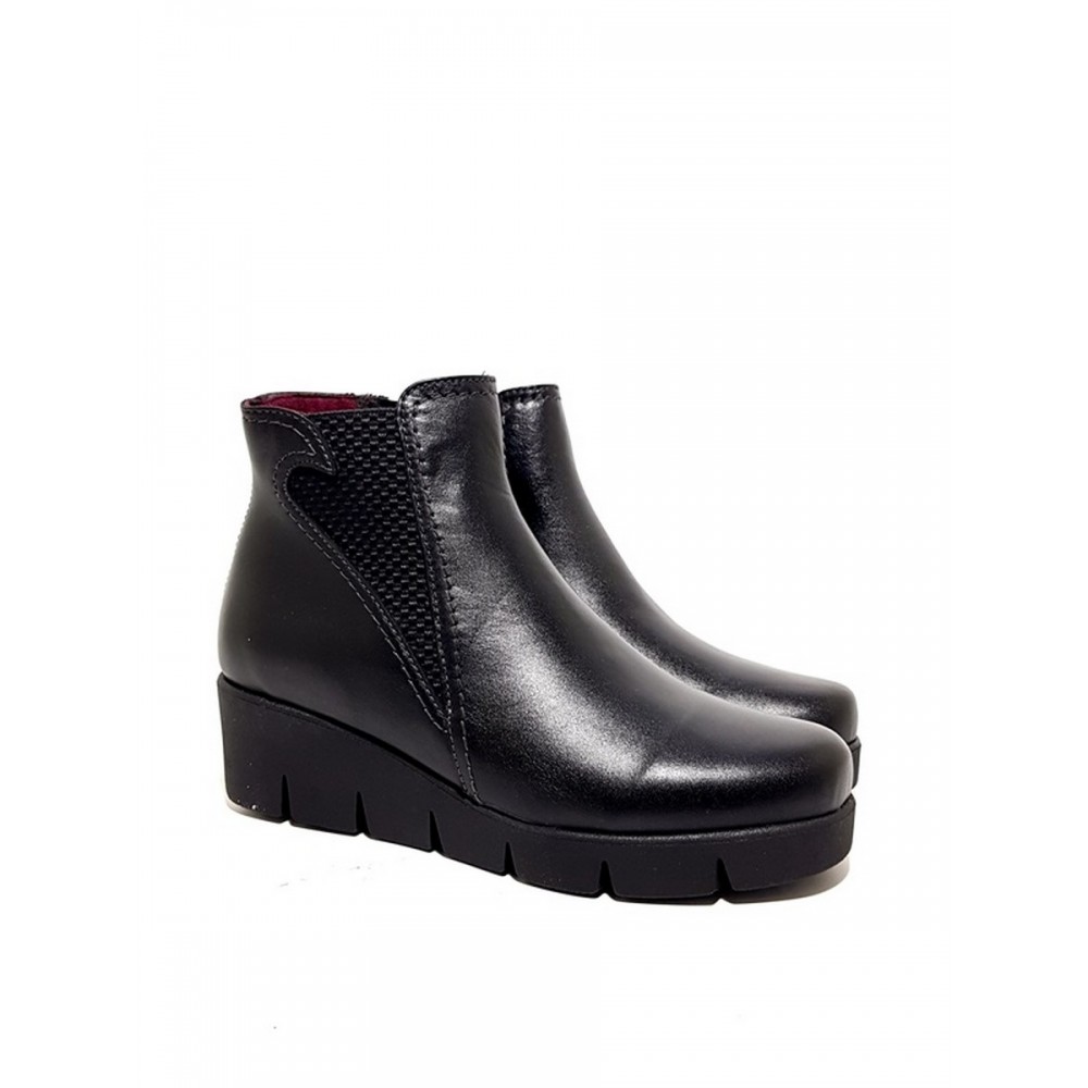 Women\'s Softies Boot 7137-1030 Black Leather