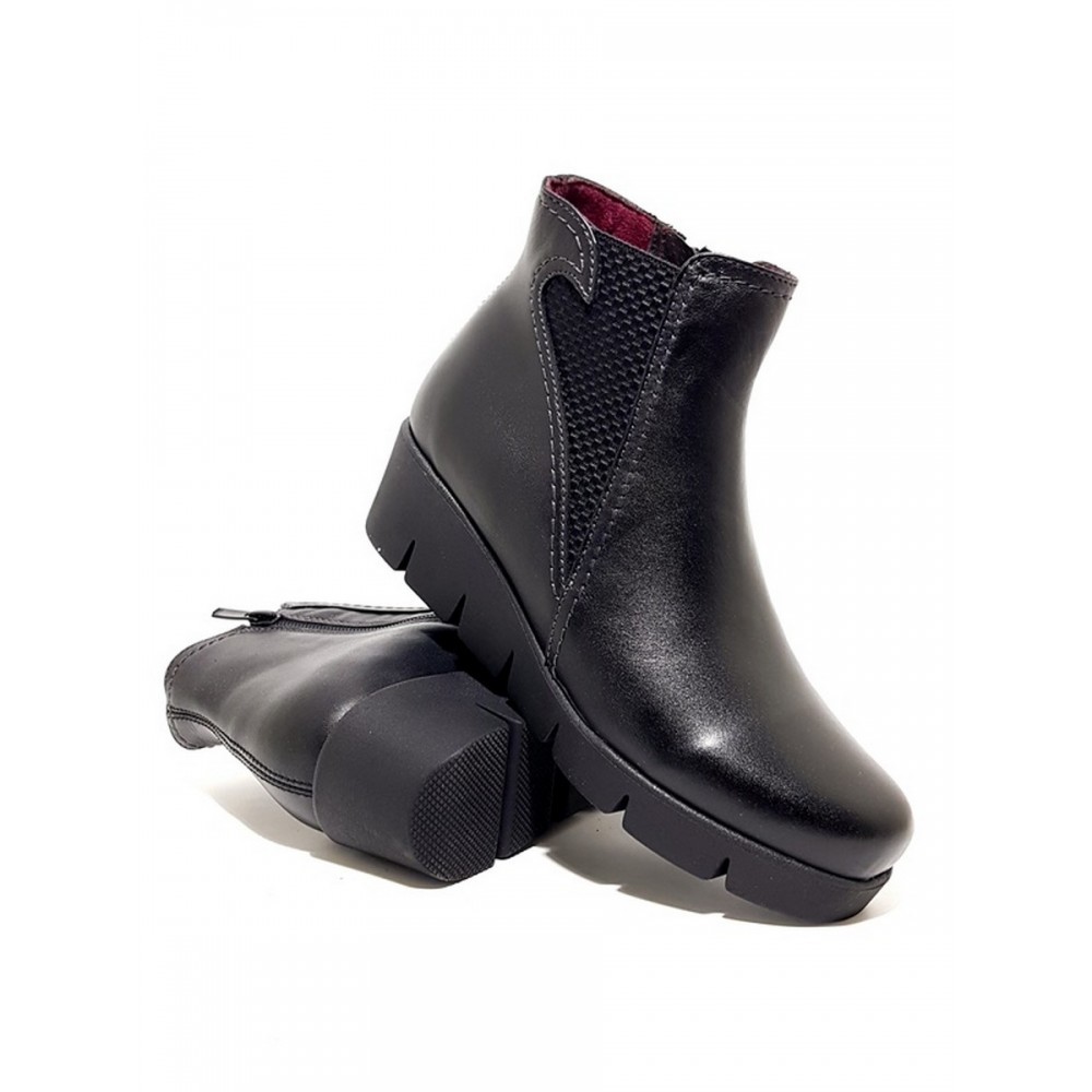 Women\'s Softies Boot 7137-1030 Black Leather