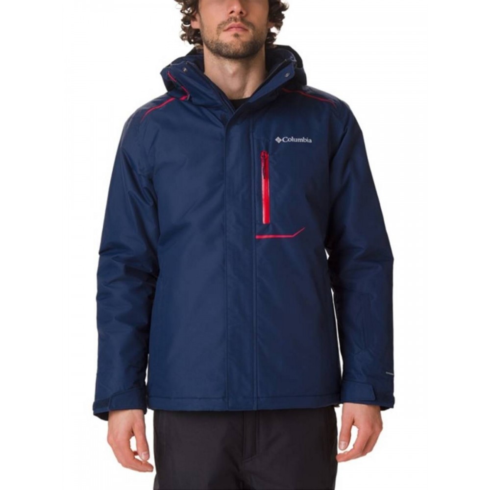 Ανδρικό Μπουφάν Columbia WO0848-465 Ride On™ Jacket Μπλε Υφασμα