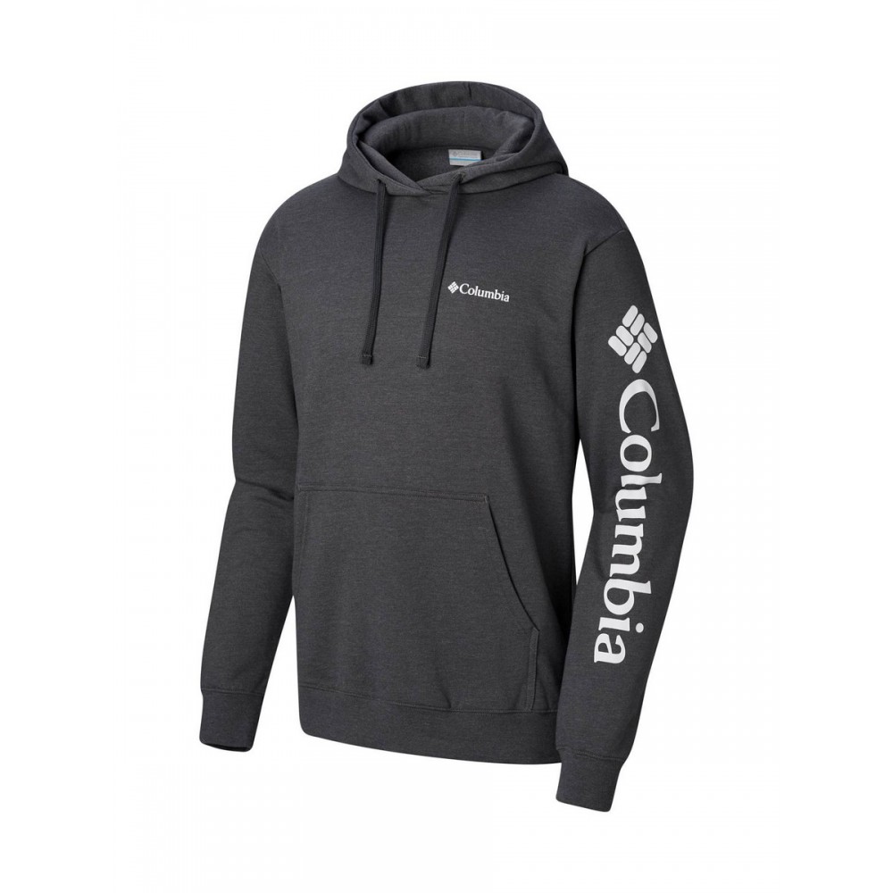 Ανδρική Μπλούζα Columbia 1821014-030 Viewmont™ II Sleeve Graphic Hoodie Γκρι Υφασμα