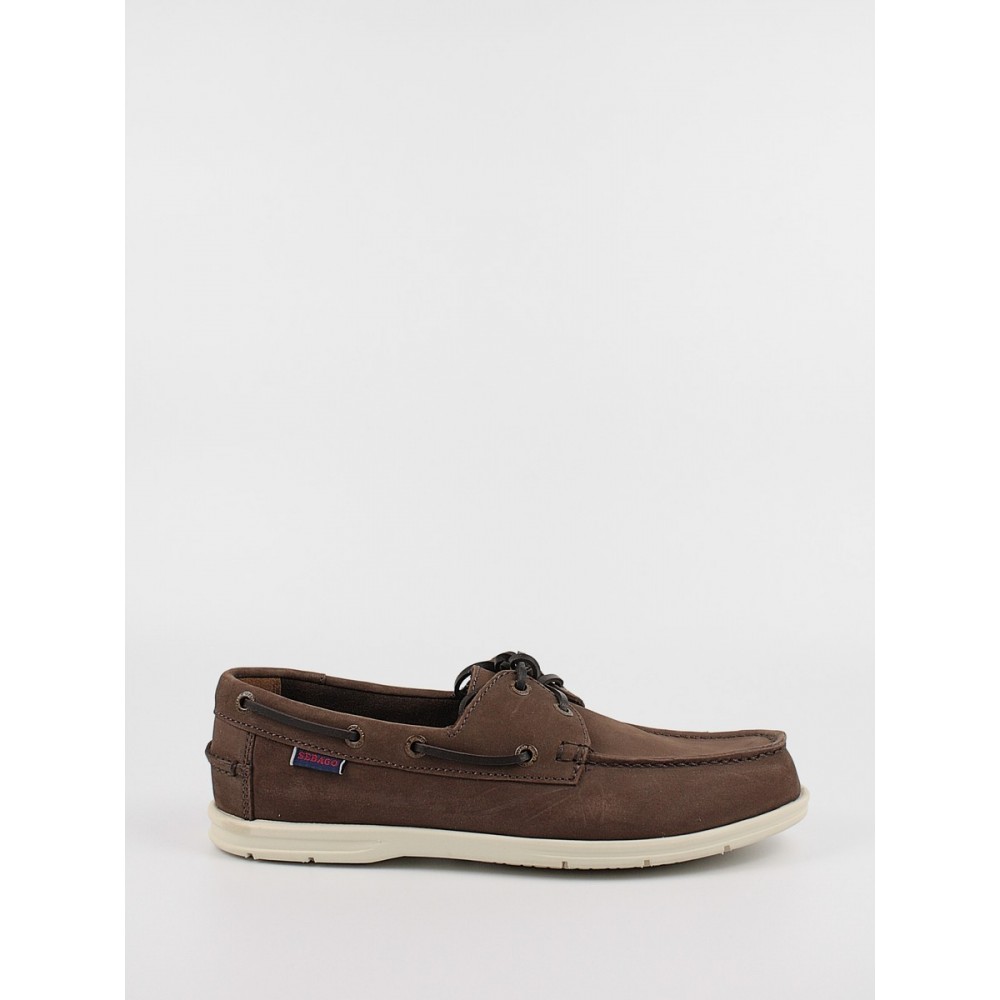 Men\'s Boat Sebago Naples NbkL7000HKO-901R Brown Nubuck