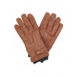 MEN GLOVES TOMMY HILFIGER ELEVATED FLAG LEATHER MIX GLOVES AM0AM06589-0HE BROWN LEATHER