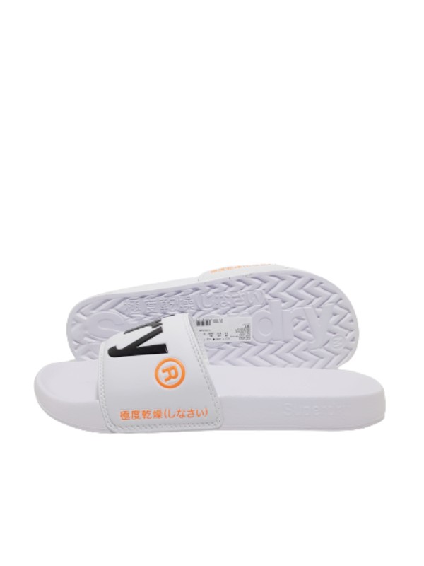 Ανδρική Slider Superdry Classic Superdry Pool Slide MF31008A Ασπρη