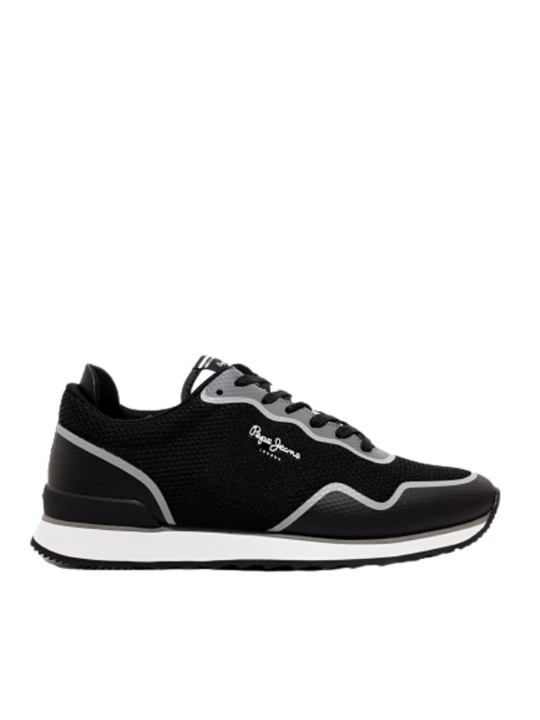 Ανδρικο Sneaker Pepe Jeans Cross 4 Knit PMS30706-999 Μαύρο