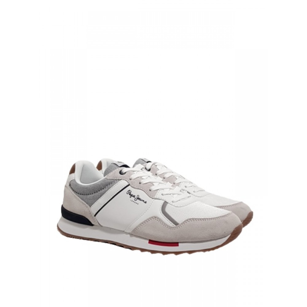 Men Sneaker Pepe Jeans Cross 4 Tech PMS30704-800 White