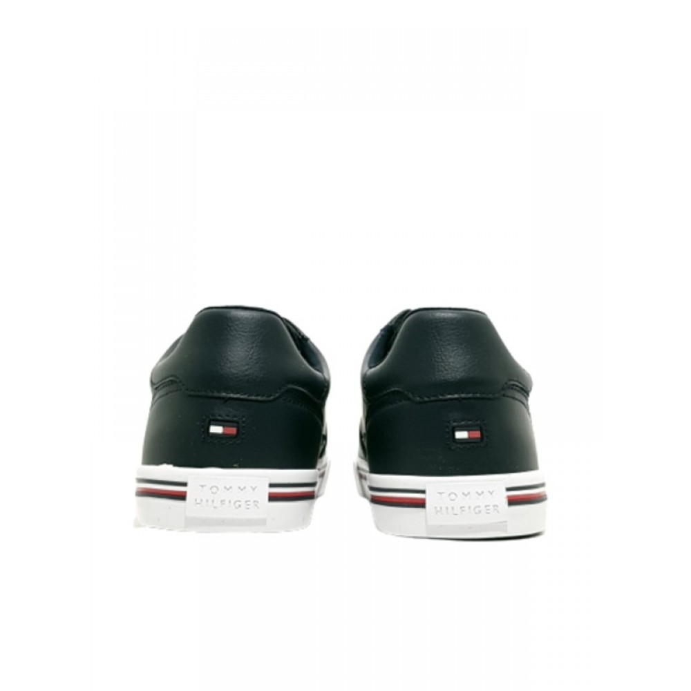 Ανδρικό Sneaker  Tommy Hilfiger Core Corporate Leather Sneaker FM0FM03393-DW5 Μπλέ