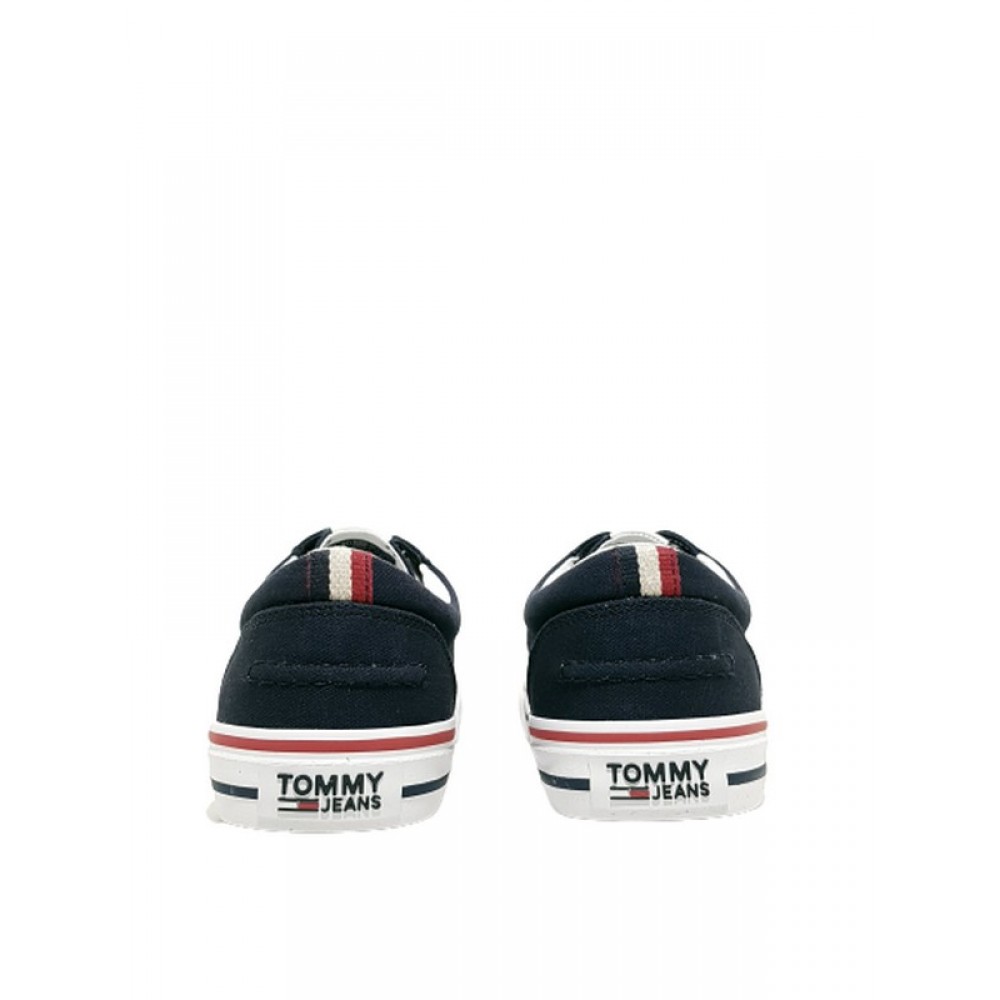 Men Sneaker Tommy Hilfiger Tommy Jeans Textile EM0EM00001-006 Blue Men Sneaker Tommy Hilfiger Tommy Jeans Textile EM0EM00001-006 Blue