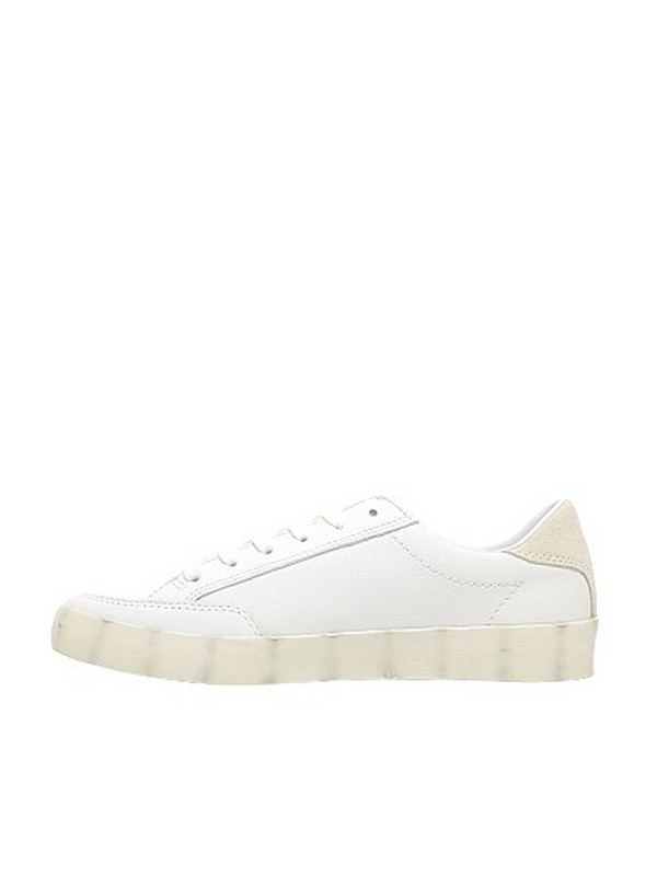 Women Sneaker Tommy Hilfiger Th Signature Leather Sneaker FW0FW05701-YBR White