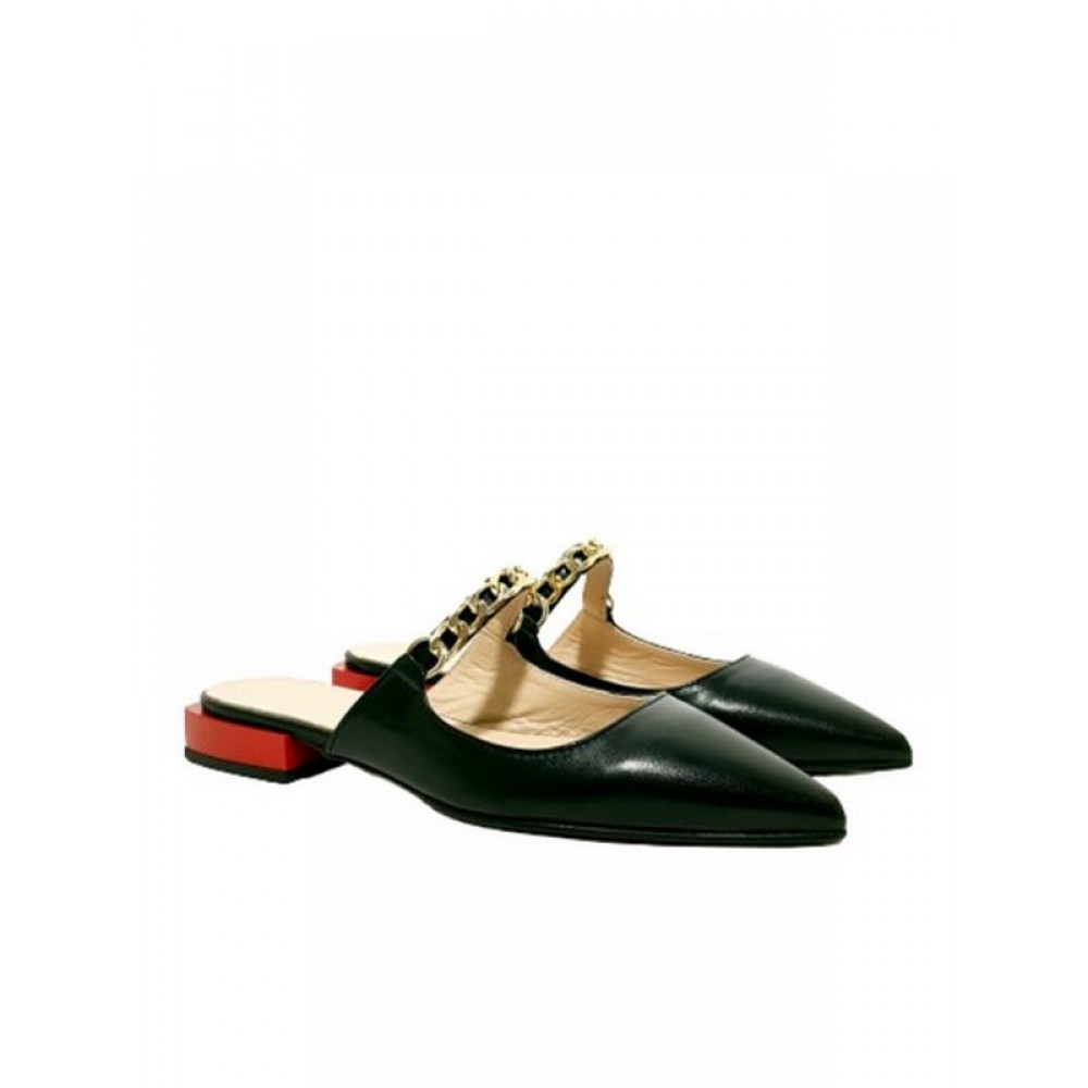 Women Mule Wall Street 156-21492 Black