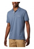 Men's T-Shirt Polo Columbia Cascade Range Polo AO1217-441 Light Bluei Fabric