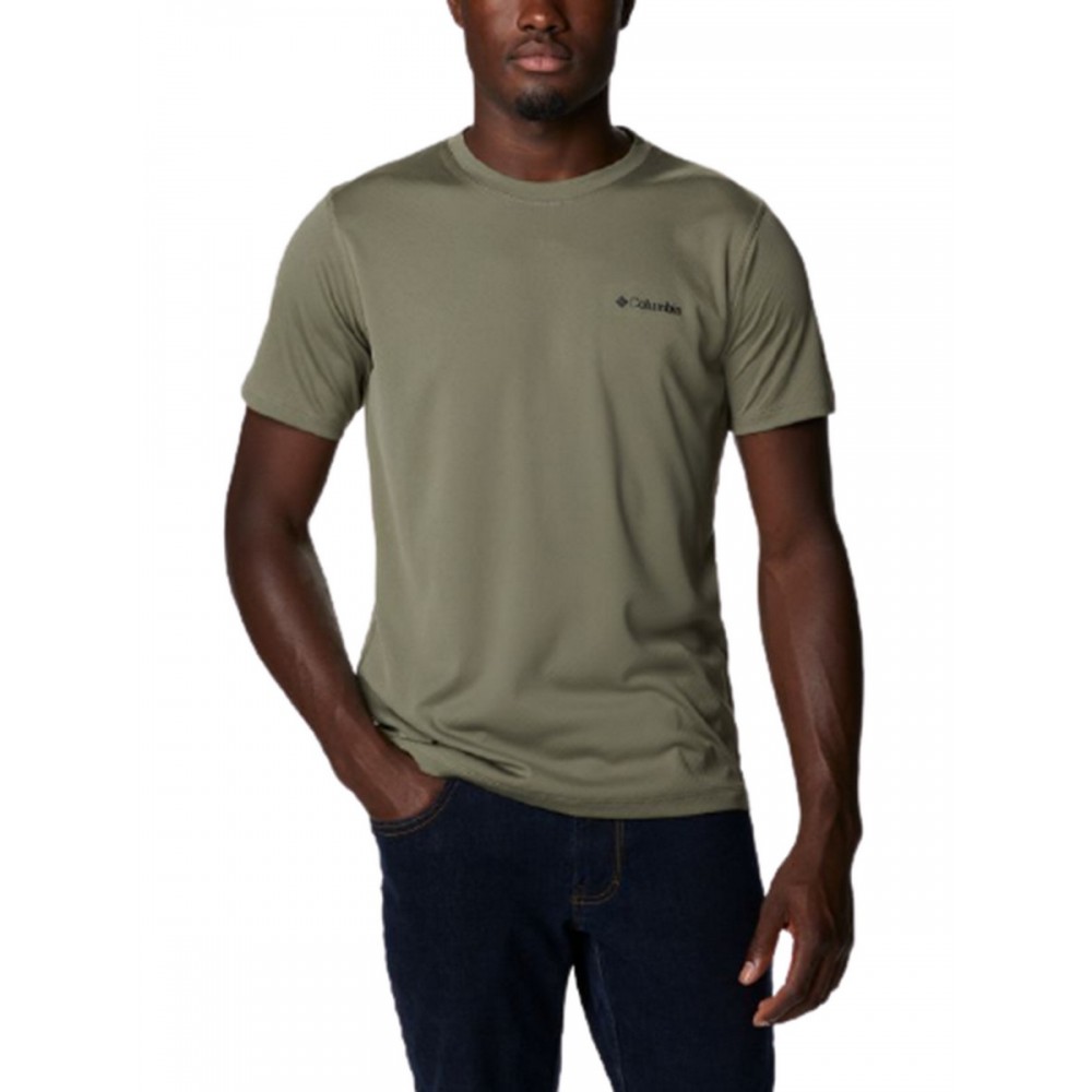 Men T-Shirt Columbia Zero Rules Short Sl 1533313-397 Khaki Men T-Shirt Columbia Zero Rules Short Sl 1533313-397 Khaki