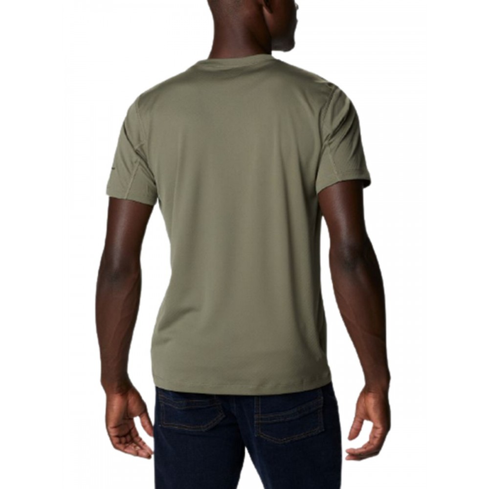 Men T-Shirt Columbia Zero Rules Short Sl 1533313-397 Khaki