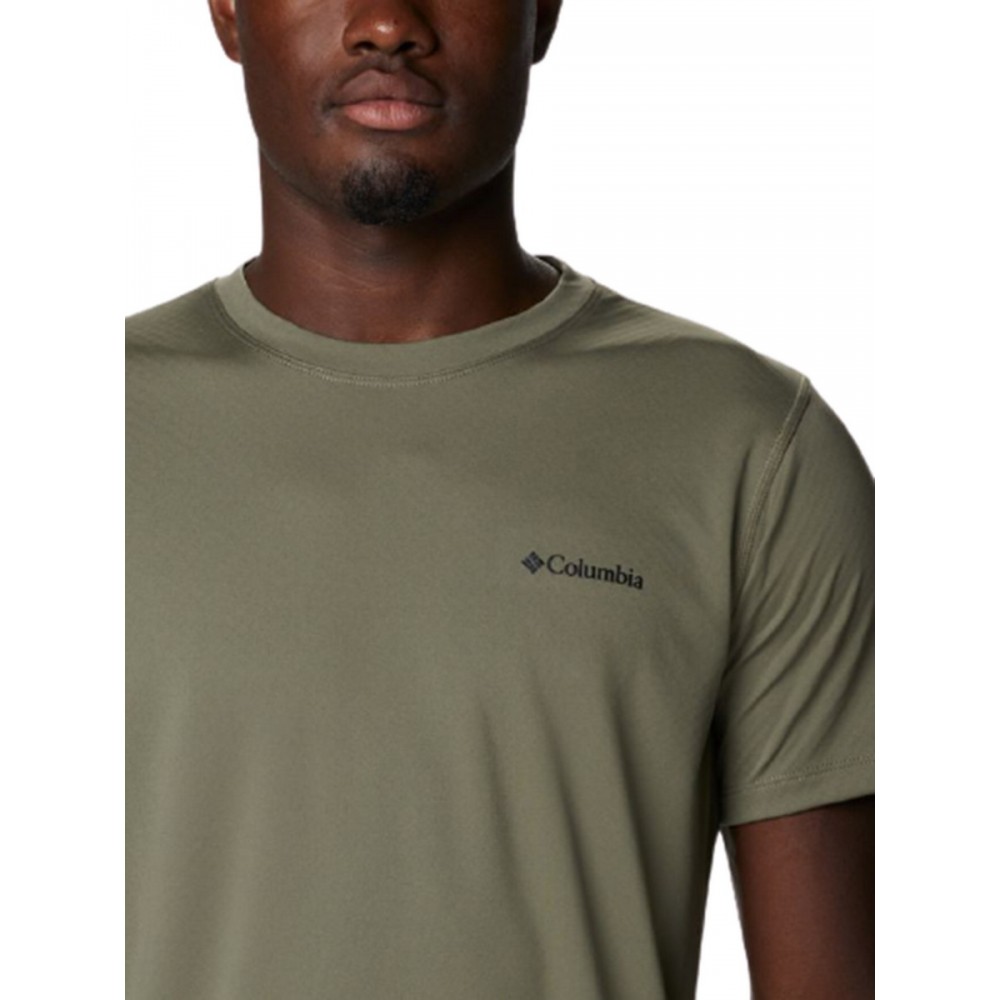 Men T-Shirt Columbia Zero Rules Short Sl 1533313-397 Khaki