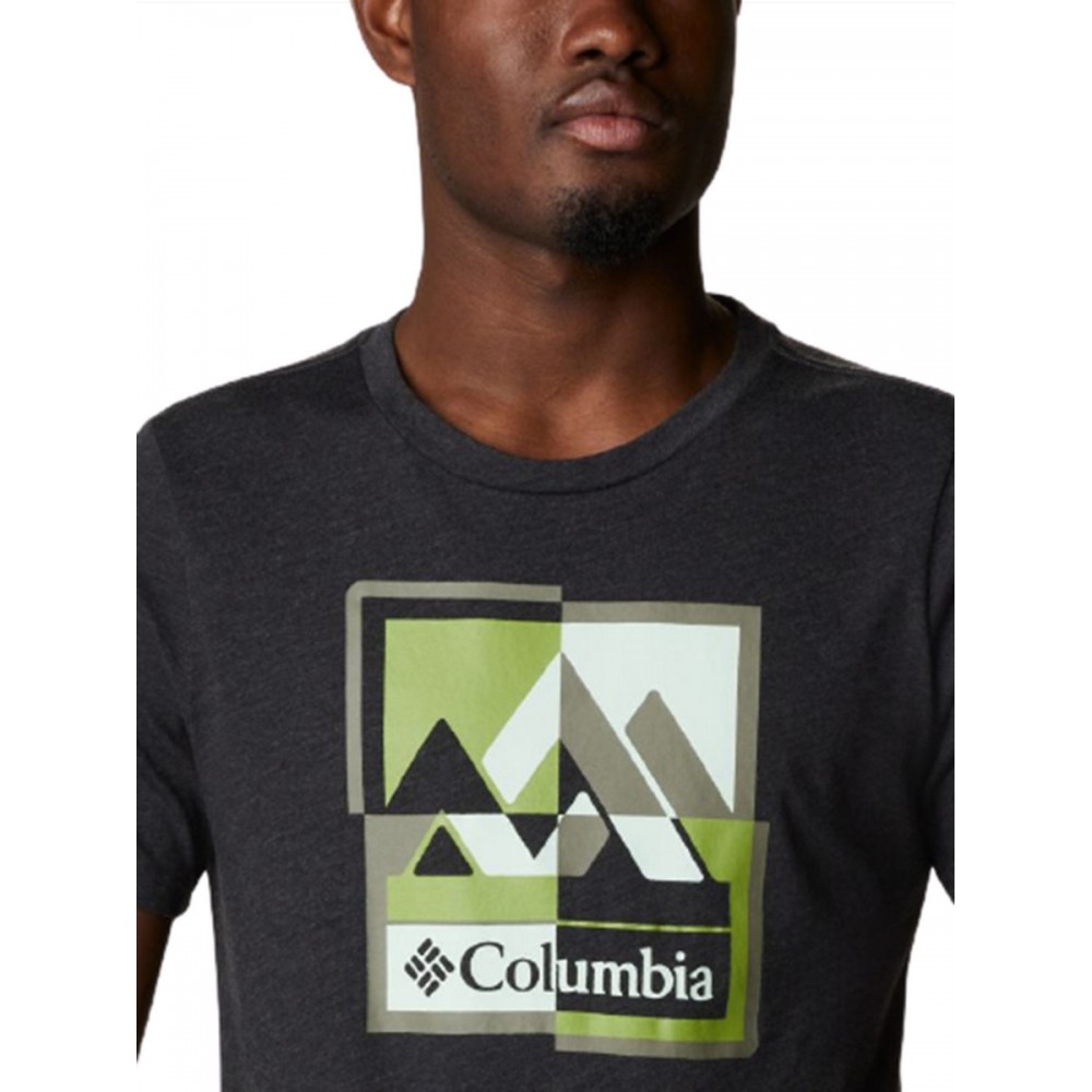 Men T-Shirt Columbia Men Alpine Way 1888893-011 Black
