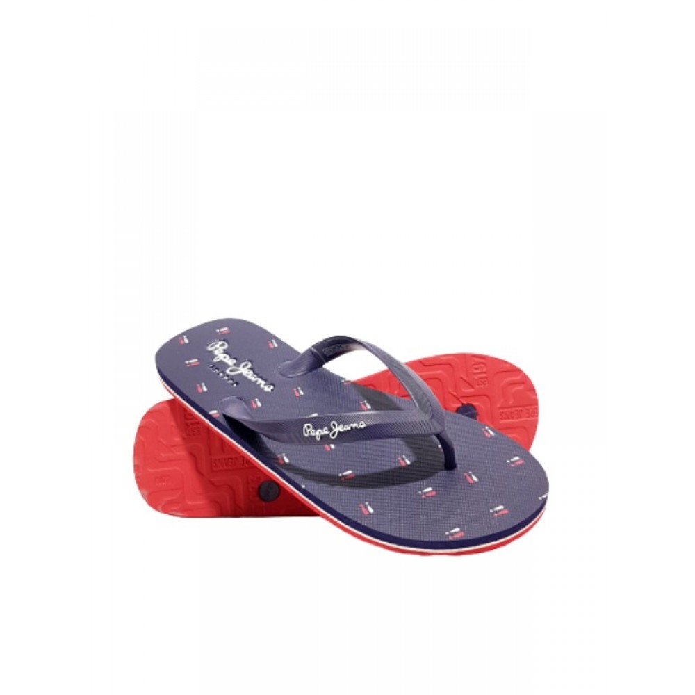 Men Flip Flop Pepe Jeans Whale Brennan PMS70103-595 Blue