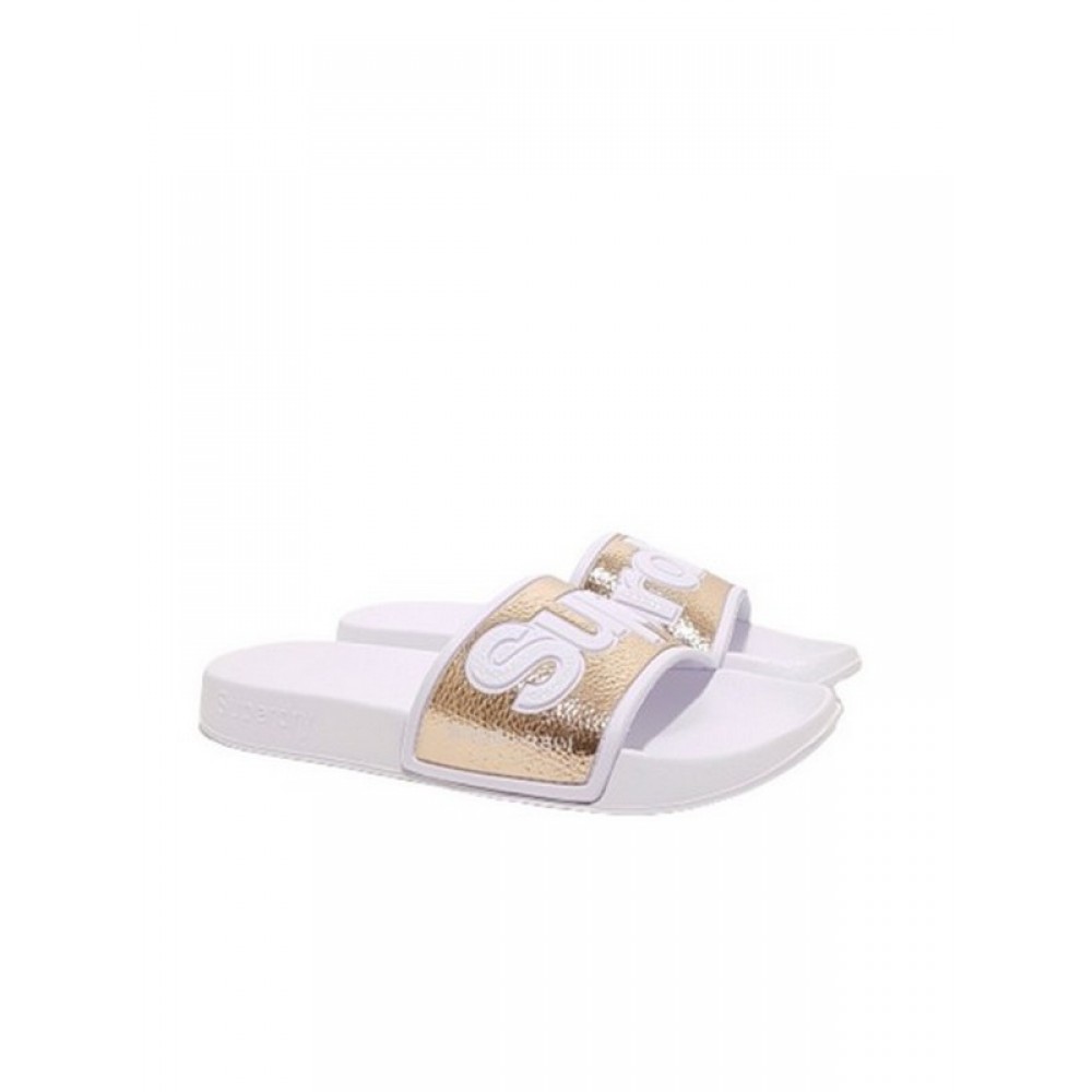 Γυναικεία Slider Superdry Eva Pool Slide WF300004A-TJK Ασπρη