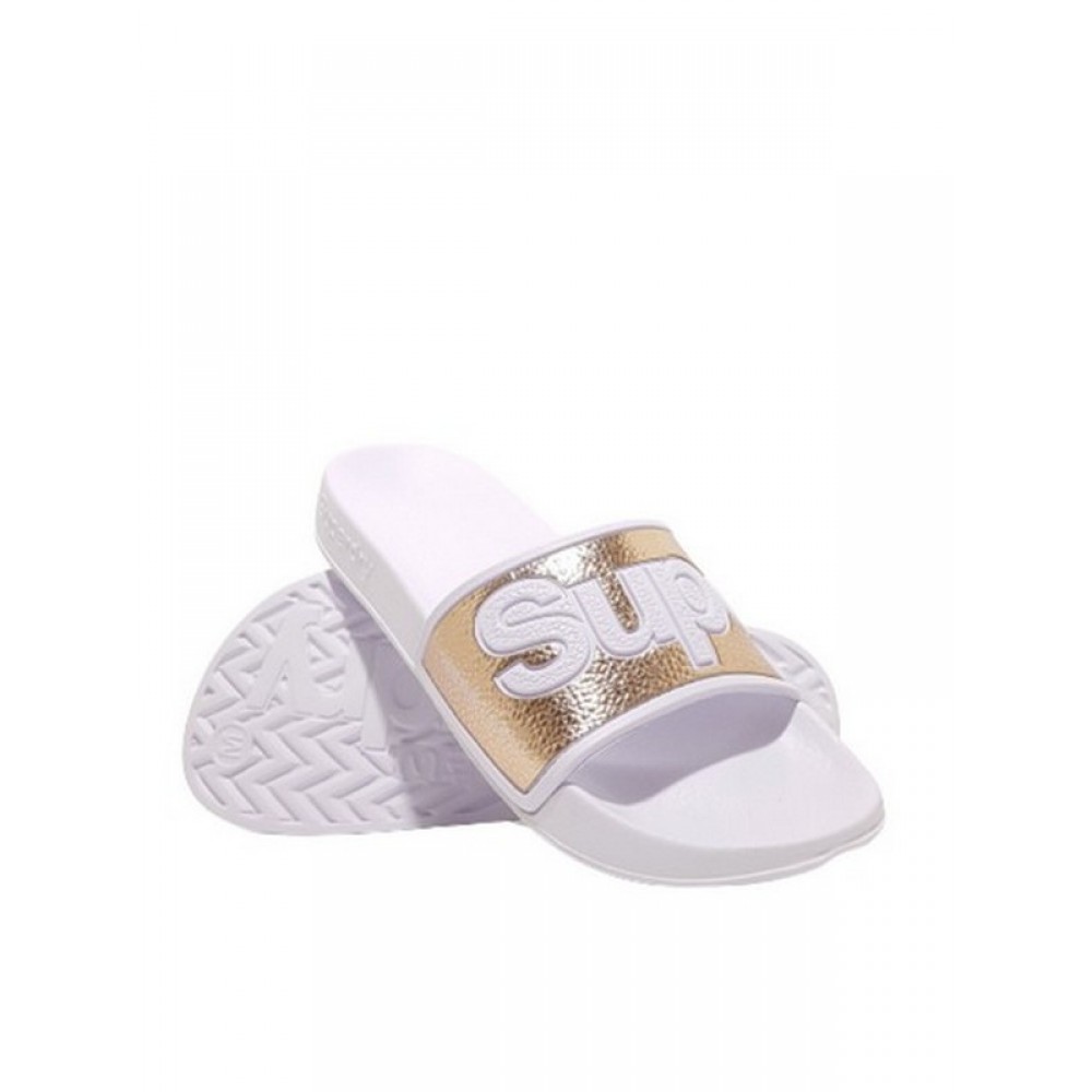 Women Slider Superdry Eva Pool Slide WF300004A-TJK White