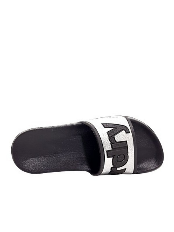 Γυναικεία Slider Superdry Eva Pool Slide WF300004A Μαύρη-Ασημί