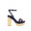 Women Heel Sandal Tommy Hilfiger Th Interlace High Heel Sandal FW0FW05612-DW5 Blue Women Heel Sandal Tommy Hilfiger Th Interlace High Heel Sandal FW0FW05612-DW5 Blue