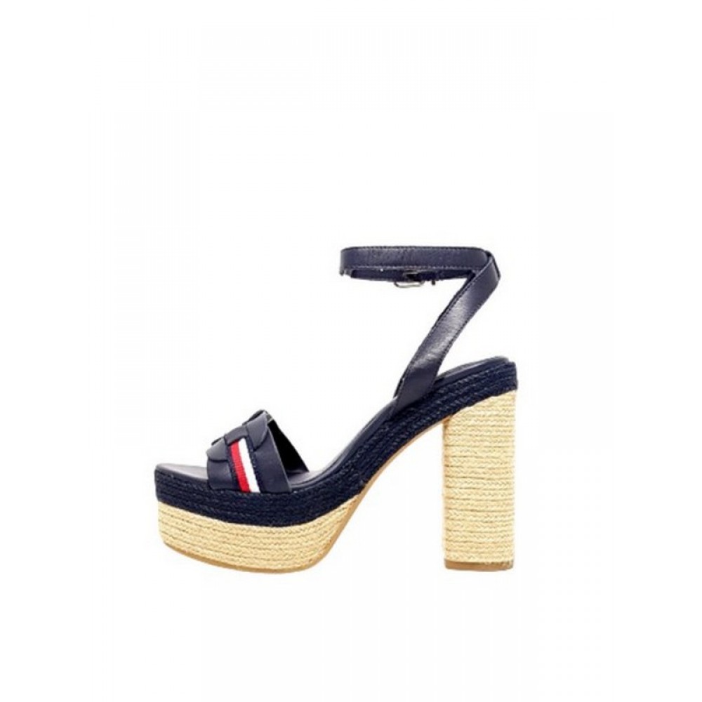 Women Heel Sandal Tommy Hilfiger Th Interlace High Heel Sandal FW0FW05612-DW5 Blue Women Heel Sandal Tommy Hilfiger Th Interlace High Heel Sandal FW0FW05612-DW5 Blue