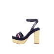 Γυναικείο Πέδιλο Tommy Hilfiger Th Interlace High Heel Sandal FW0FW05612-DW5 Μπλέ