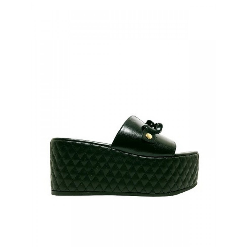 Women Mule Wall street 156-21365 Black