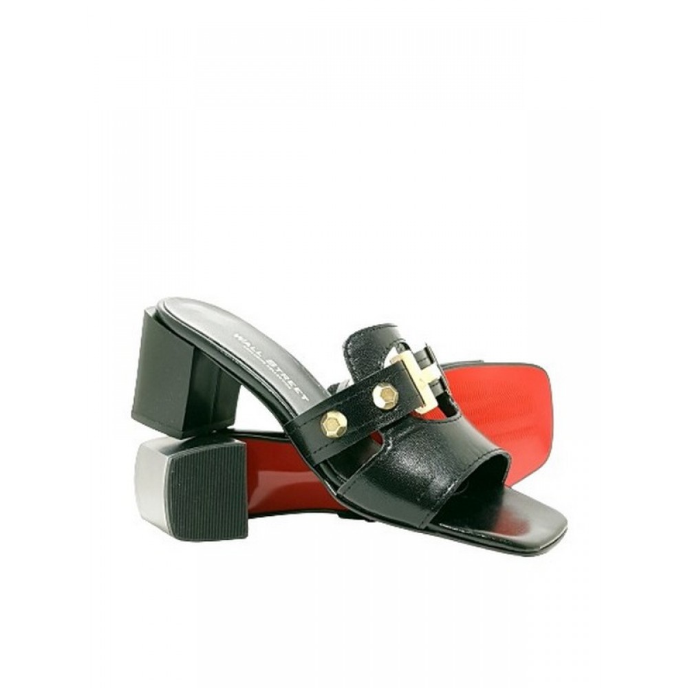 Women Mule Wall Street 156-21446 Black