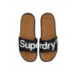 Ανδρική Slider Superdry Cork Crewe Slide MF310130A Μαύρη