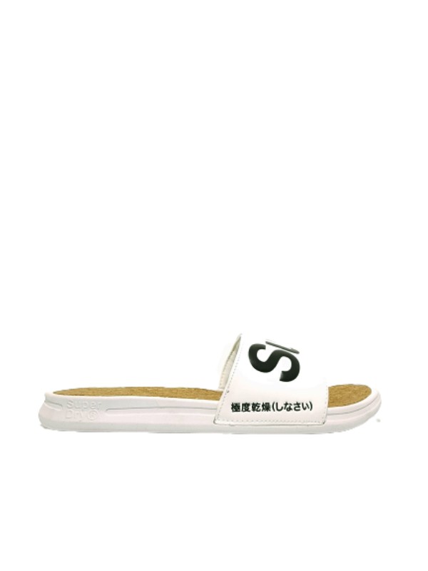 Men Slider Superdry Cork Crewe Slide MF310130A White