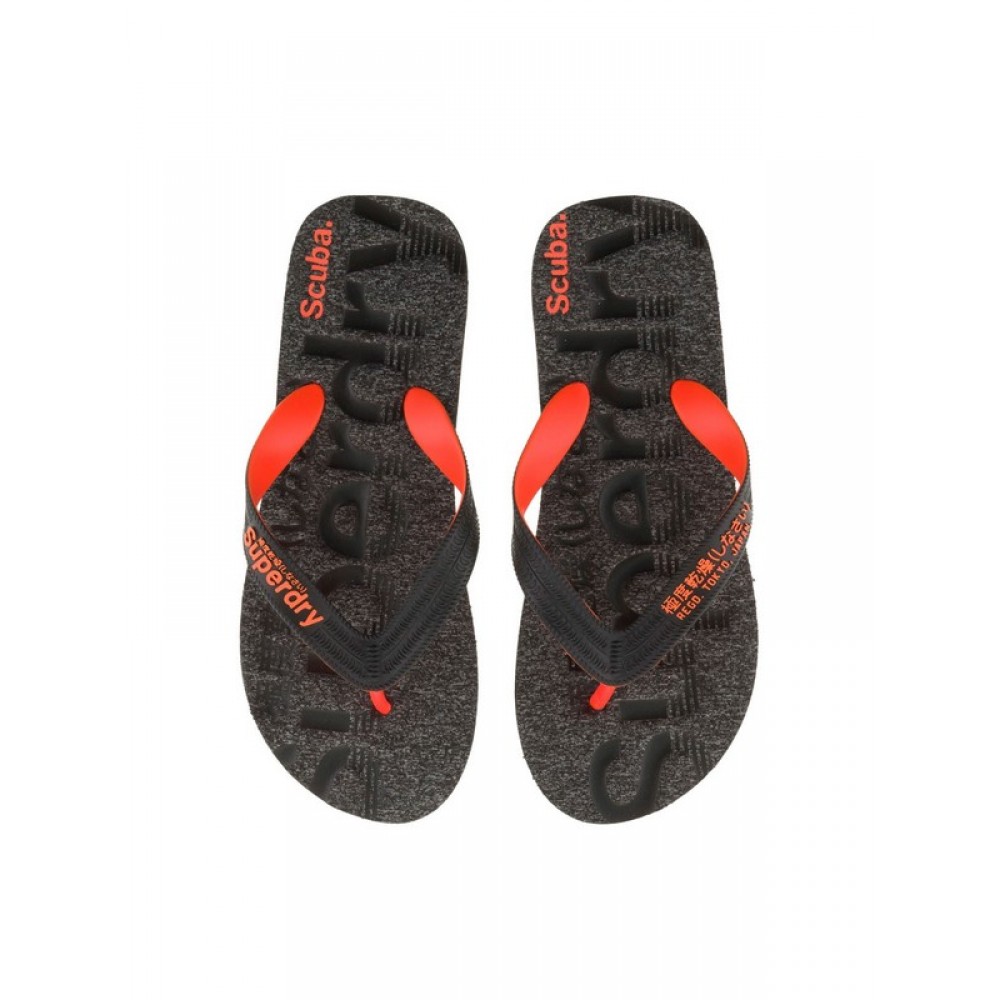 Ανδρική Σαγιονάρα Superdry Scuba Gritt Flip Flop MF310009A Μαύρη