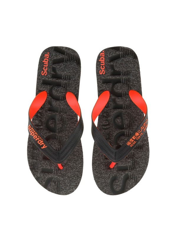 Ανδρική Σαγιονάρα Superdry Scuba Gritt Flip Flop MF310009A Μαύρη