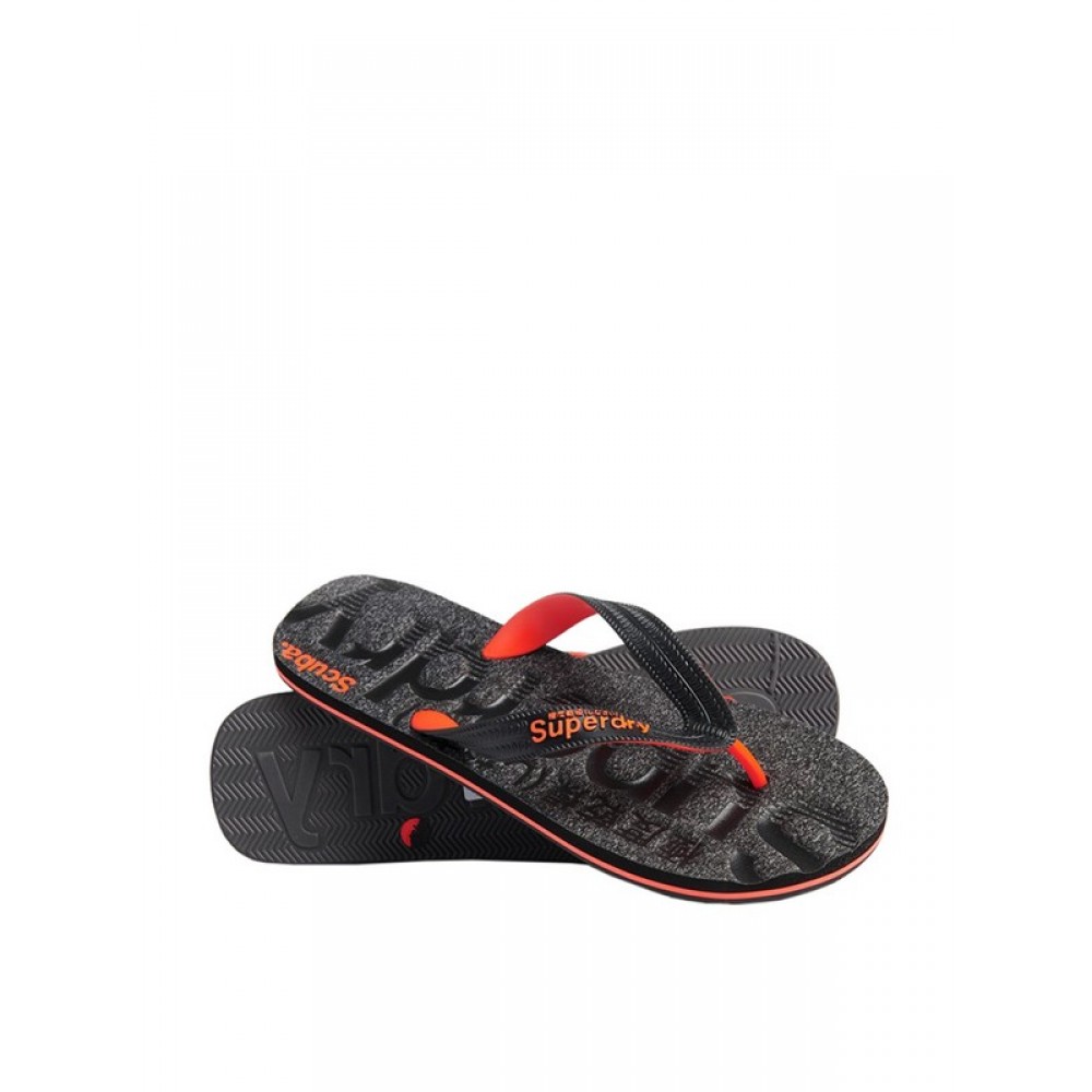 Ανδρική Σαγιονάρα Superdry Scuba Gritt Flip Flop MF310009A Μαύρη